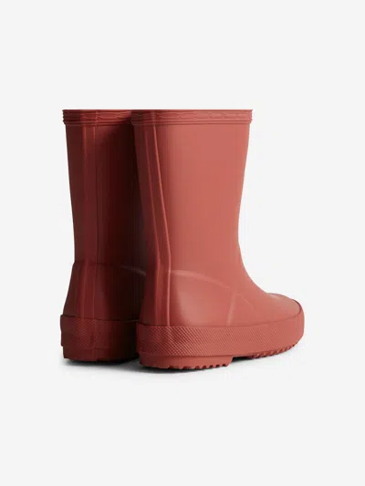 Hunter Kids First Wellington Boots In Red