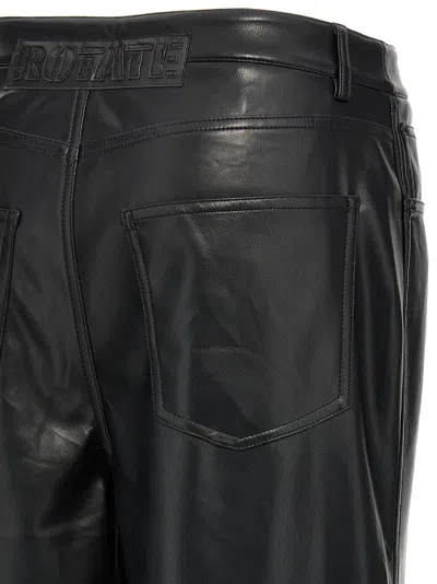 Rotate Birger Christensen Rotate Birgerchristensen Faux Leather Pants In Black