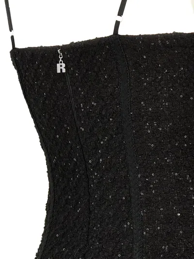 Rotate Birger Christensen Rotate Birgerchristensen Boucle Midi Dress In Black