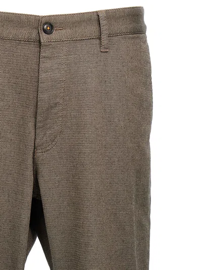 Hugo Boss Tapered-leg Trousers In Brown