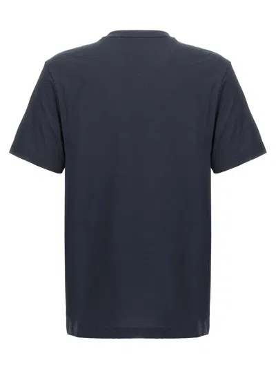 Hugo Boss Boss Men Cotton Jersey T-shirt With Logo In Blue