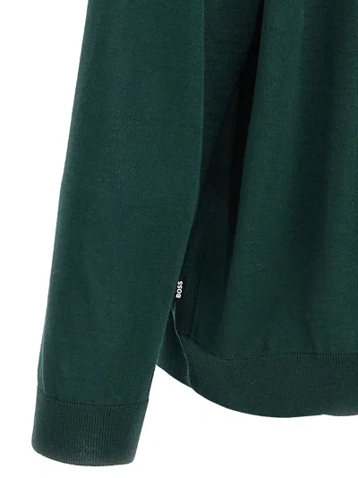 Shop Hugo Boss 'lancione' Sweater In Green