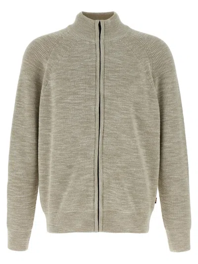 Shop Hugo Boss 'kenion' Cardigan In Beige