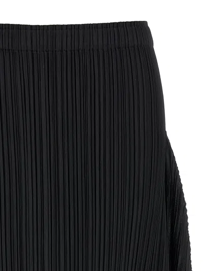 Issey Miyake Pleats Please  'efficient Square' Skirt In Black