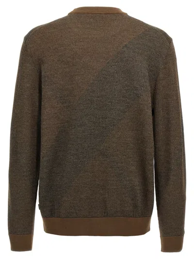 Hugo Boss Brown H Eclaus Sweater In Brown