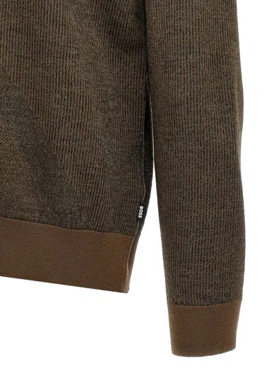 Hugo Boss Brown H Eclaus Sweater In Brown