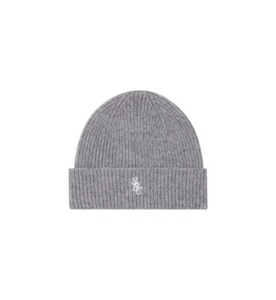 Sporty And Rich Src Wool Beanie In Grey