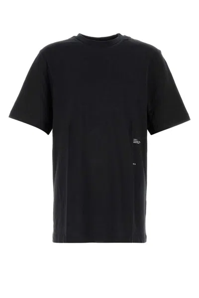 Oamc T-shirt In Black Cotton In Black