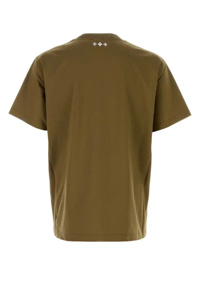 Tatras Crew Neck Embroidered Design Short Sleeves T-shirt In Green