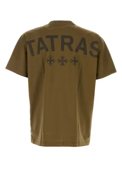 Tatras Military Crew Neck Cotton T-shirt In Green