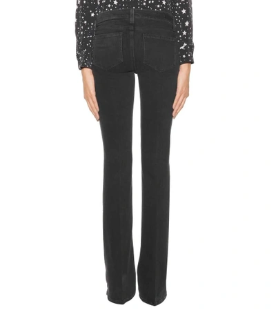 Shop Paige Lou Lou Flared Jeans In Black