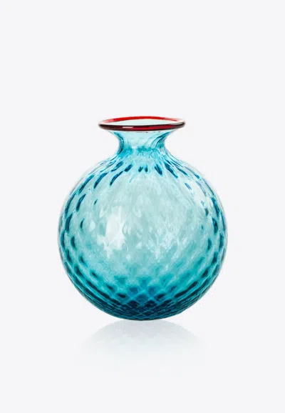 Venini Monofiori Glass Vase In Blue