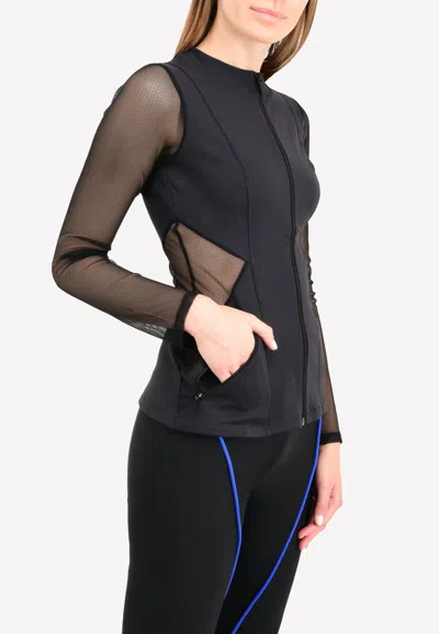 CUSHNIE ET OCHS STRETCH JACKET WITH MESH PANELS 117AW15012_M