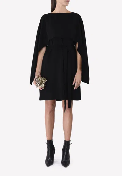 Chalayan Front Tie-up Overlay Dress In Black