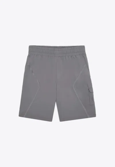 A-cold-wall* Welded Corbusier Knee-length Shorts In Gray