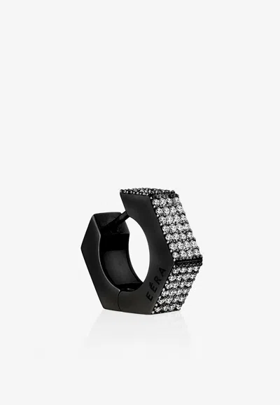 Eéra Special Order - Dado Earring In 18-karat Gold With Diamonds In Black