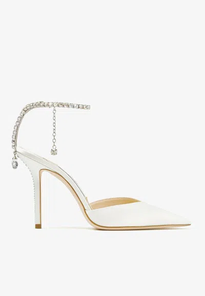 Jimmy Choo Saeda 100 Pumps In Ivory