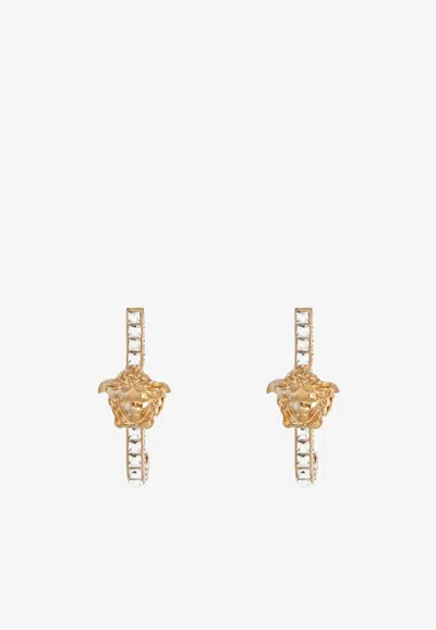 Versace Medusa Earrings In Gold