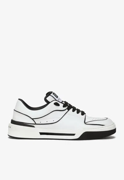 Dolce & Gabbana New Roma Leather Low-top Sneakers In White