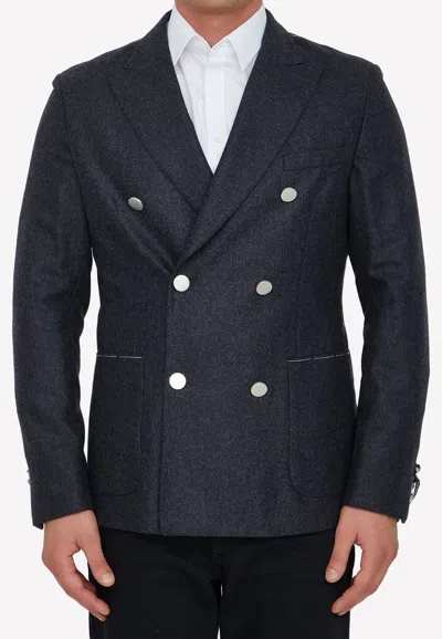Tonello Grey Wool Jacket In Grey