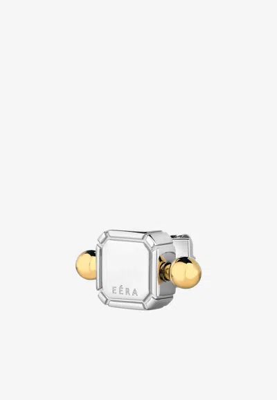 Eéra Special Order - Square Piercing Earring In 18-karat Gold In White Gold