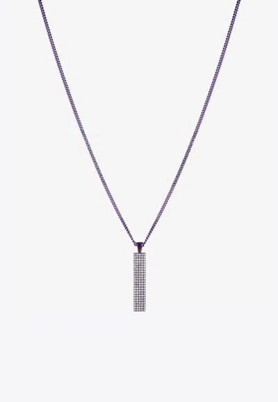 Eéra Special Order - Diamond Embellished Long Beach Necklace In Pink