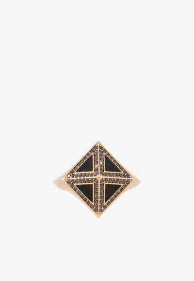 Djihan The Pyra Diamond Ring In 18-karat Rose Gold In Rose Gold