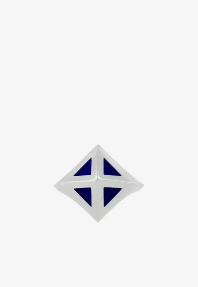 Djihan The Pyra 18-karat White Gold Ring In Silver