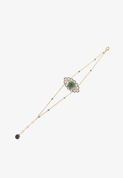 Djihan Eye Diamond Bracelet In 18-karat Yellow Gold In Gold