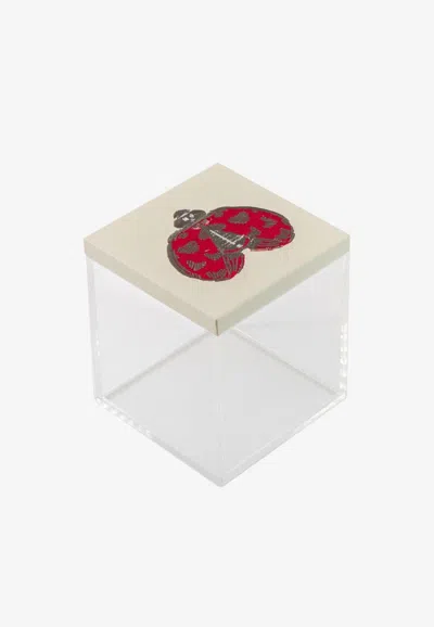 Stitch Lady Bug Acrylic Box In Transparent