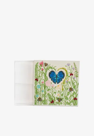 Stitch Spring Themed Embroidered Box In Multicolor