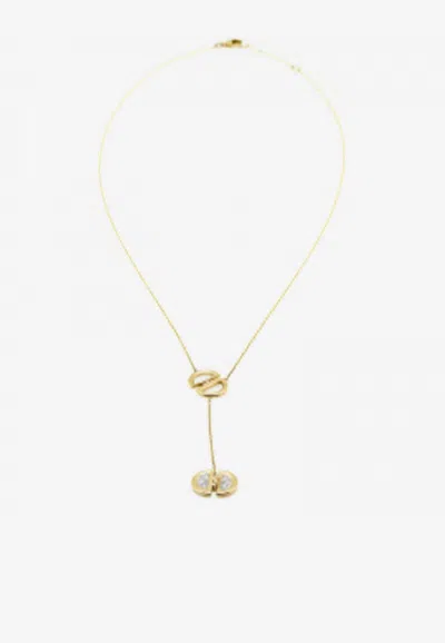 Djihan Ladybug Diamond Necklace In 18-karat Yellow Gold In Gold