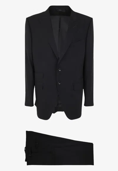 Tom Ford Tailored Wool Suit Set In Black
