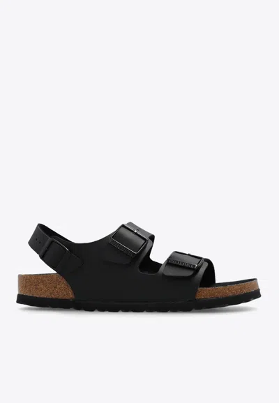 Birkenstock Black Milano Sandals In Black
