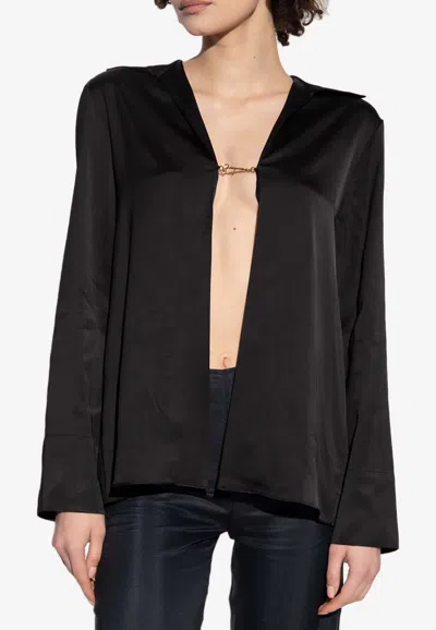 Jacquemus Black Le Papier 'la Chemise Notte' Shirt In Black