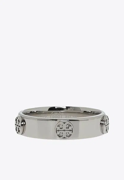 Tory Burch Miller Studded Ring In Silver