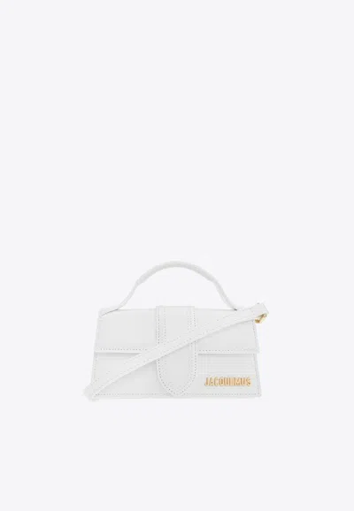 Jacquemus Leather Le Grand Bambino Shoulder Bag In White