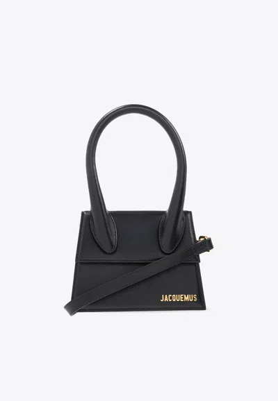 Jacquemus Women Le Chiquito Moyen Shoulder Bag In Black