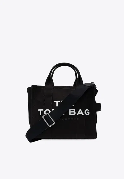 Marc Jacobs The Small Logo Print Tote Bag In Black
