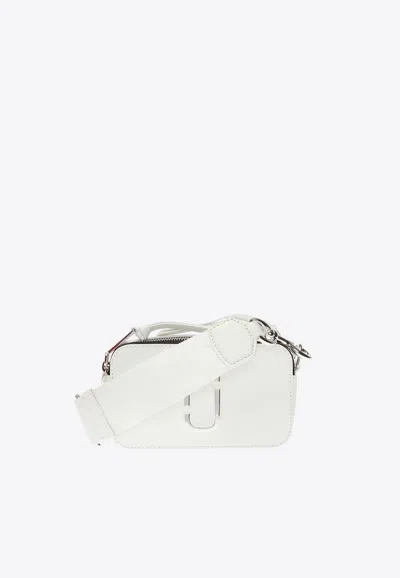 Marc Jacobs The Snapshot Dtm Leather Camera Bag In White