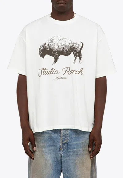 1989 Studio Studio Ranch Printed T-shirt In White