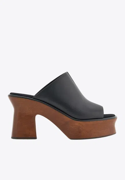 Ferragamo Samanta 95mm Block-heel Mules In Black
