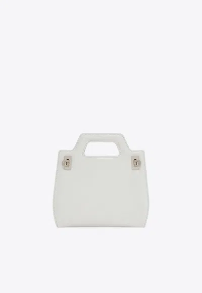 Ferragamo Woman Wanda Mini Bag In White