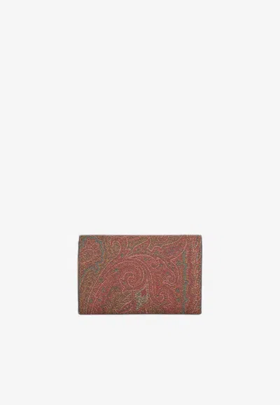 Etro Paisley-print Cardholder In Multicolor