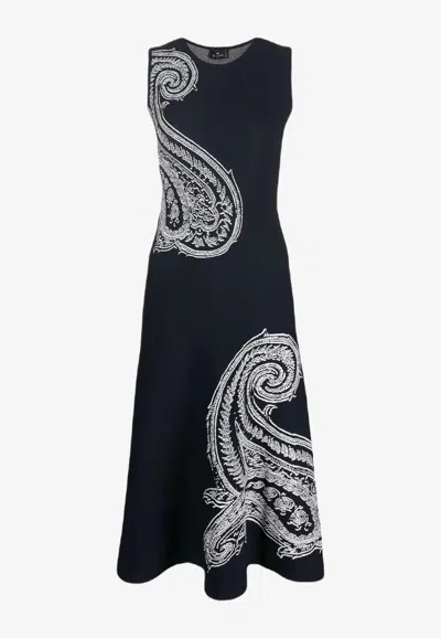 ETRO PAISLEY MIDI DRESS 
