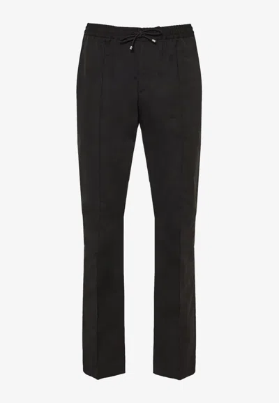 Valentino Drawstring Track Pants In Black