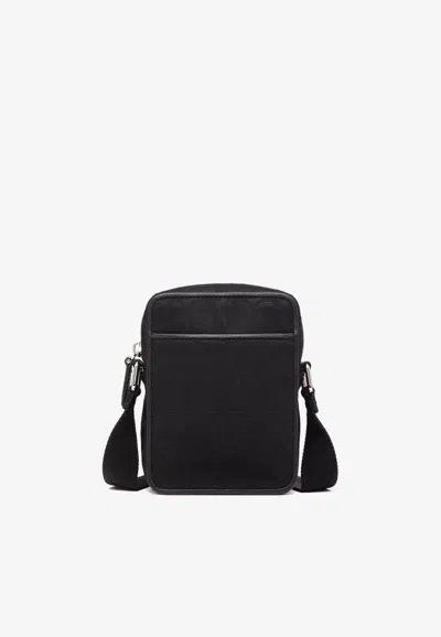 Valentino Garavani Men Toile Iconographe Crossbody Bag In Black