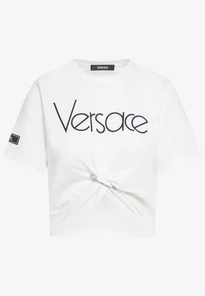 Versace Purple 1978 Re-edition T-shirt In White