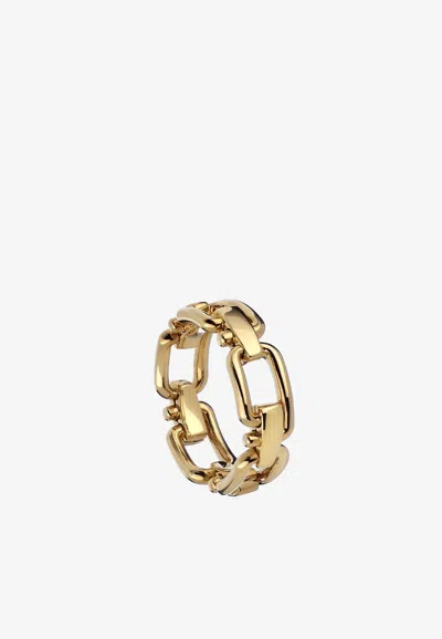 Eéra Reine Chain Ring In 18-karat Yellow Gold In Gold