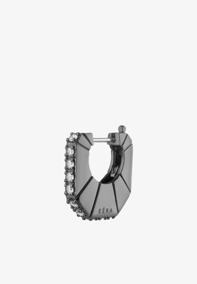 Eéra Marla Single Earring In 18-karat White Gold With Diamonds In Gray